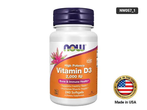 Now Vitamin D3 2000 IU 240 Softgels